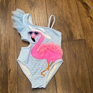 Pink Flamingo One-Piece Swimsuit